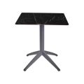Стіл QUATRO FOLD 70X70 ANTRACITE-MARBLE1